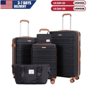 5 Pieces,Hardshell Suitcase set