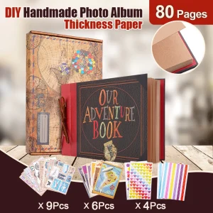 80 pages  Adventure Scrapbook Photo Album