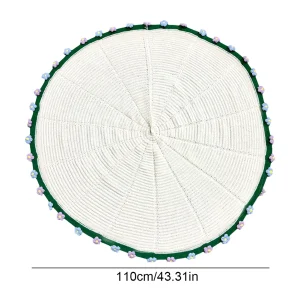 Rose Bouquet Breathable Flower Blankets Hand Knitted