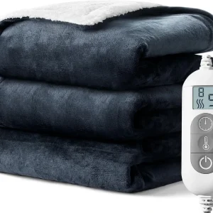 Soft Flannel Heating Electric Throw Blanket with 8 Levels
